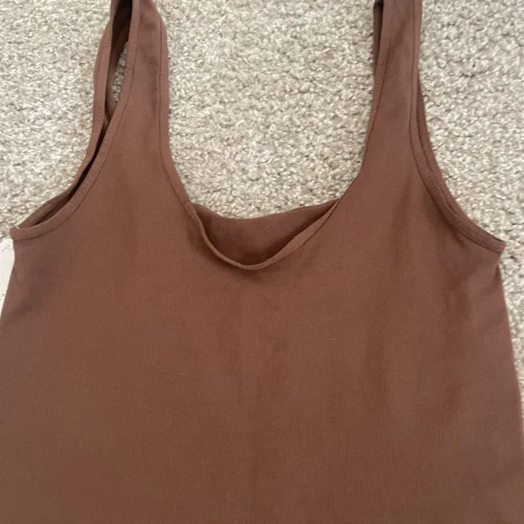 Free People Chocolate Ribbed Jumpsuit - Picture 2 of 3